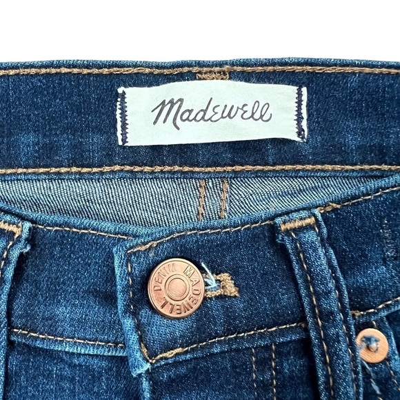 Madewell 10" High-Rise Skinny Crop Jeans Smithley Wash "Magic Pockets" Sz 26 EUC - Picture 9 of 15
